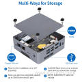 All In One Mini PC BOX 2*RJ45 2*HDMI